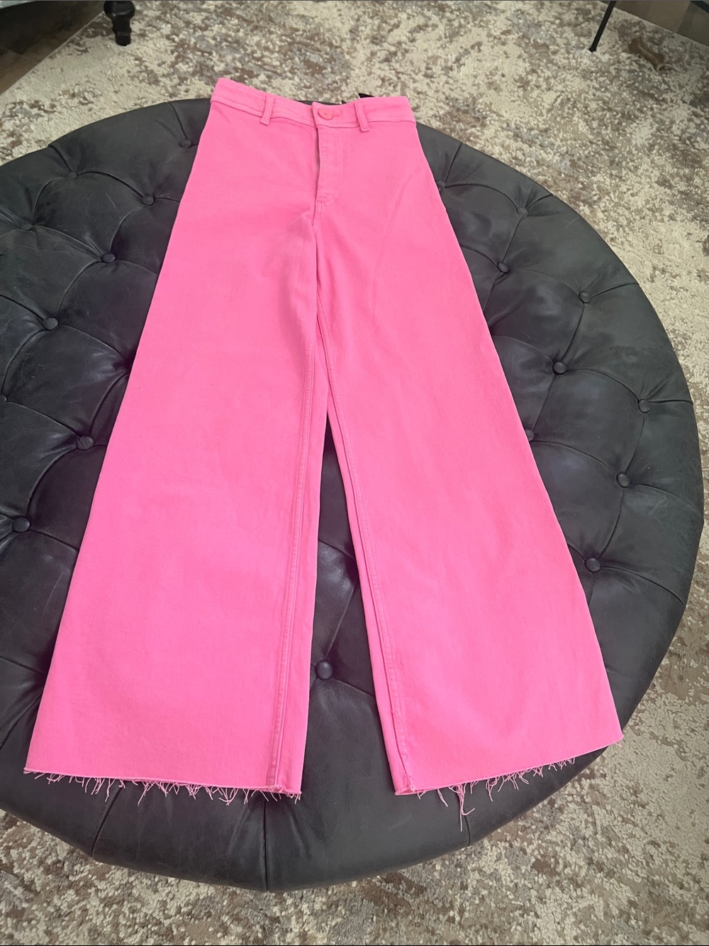 Zara Pink Wide-Leg Women’s Jeans